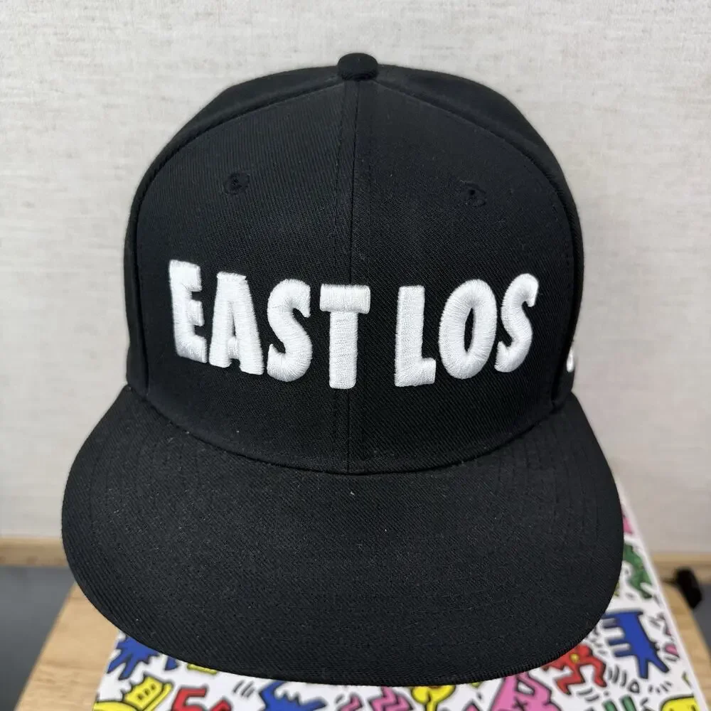 Nike Pro Black Snapback Hat EAST LOS True Size LA Los Angeles